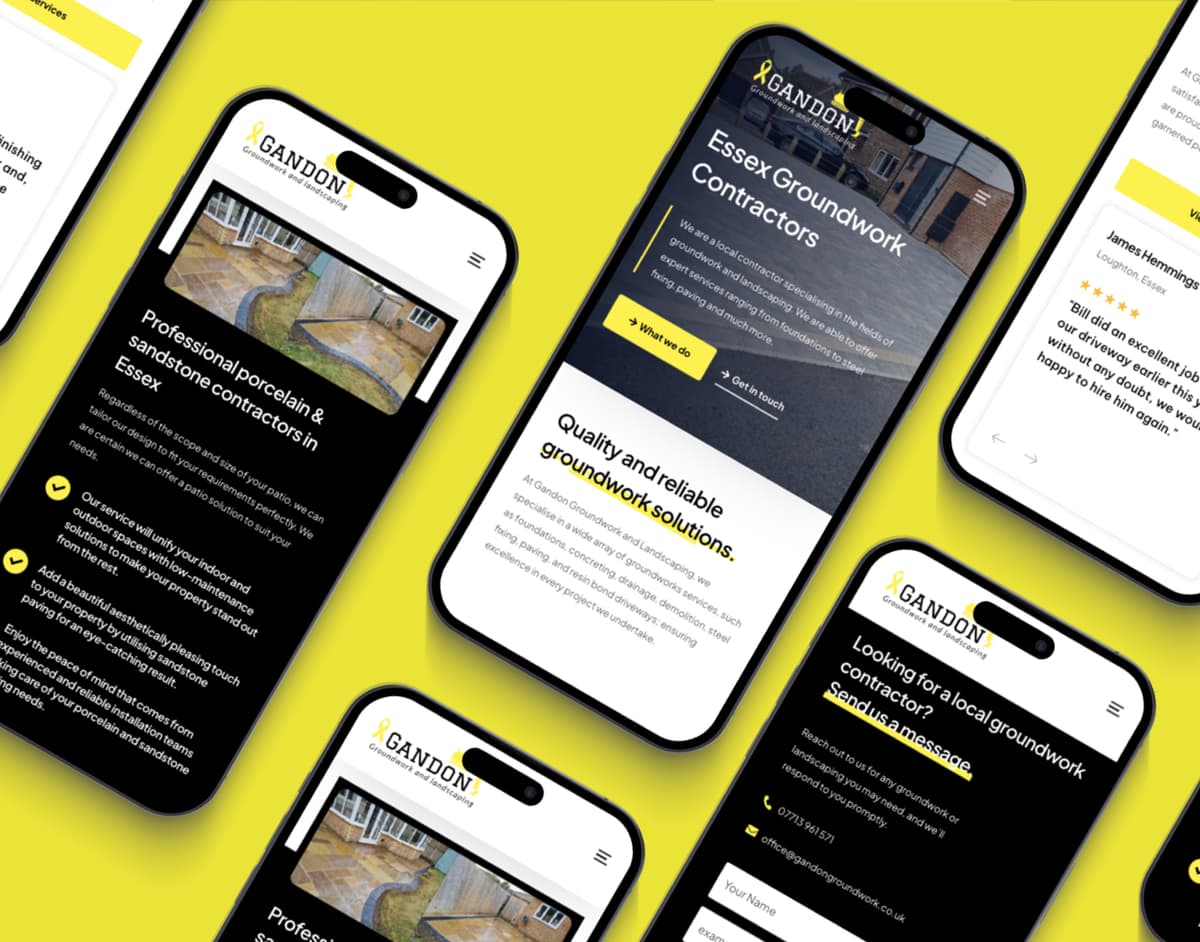 Gandon Groundwork Website Design Project
