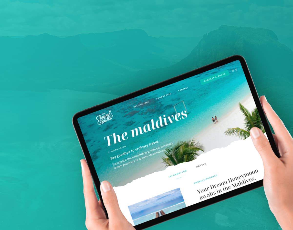 Travel Hustle Website Design Project