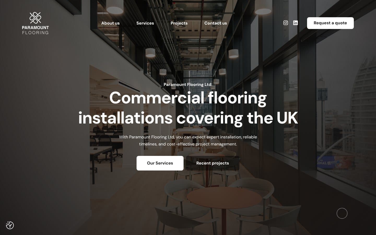 Paramount Flooring website