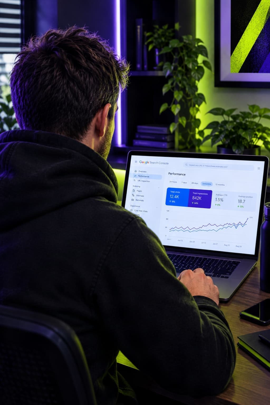 Reviewing organic search performance in Google Search Console